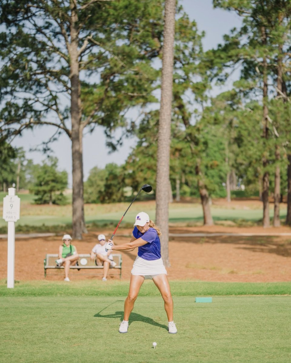 LSUWomensGolf's tweet photo. It’s Championship Saturday for Ryleigh at the North &amp; South Amateur! 🏆 https://t.co/JxUmQVyTac