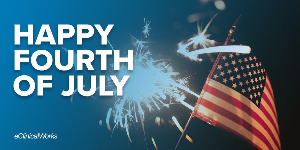eClinicalWorks's tweet photo. From all of us at eClinicalWorks, we wish you a happy 4th of July! https://t.co/ROtwPKuqOu