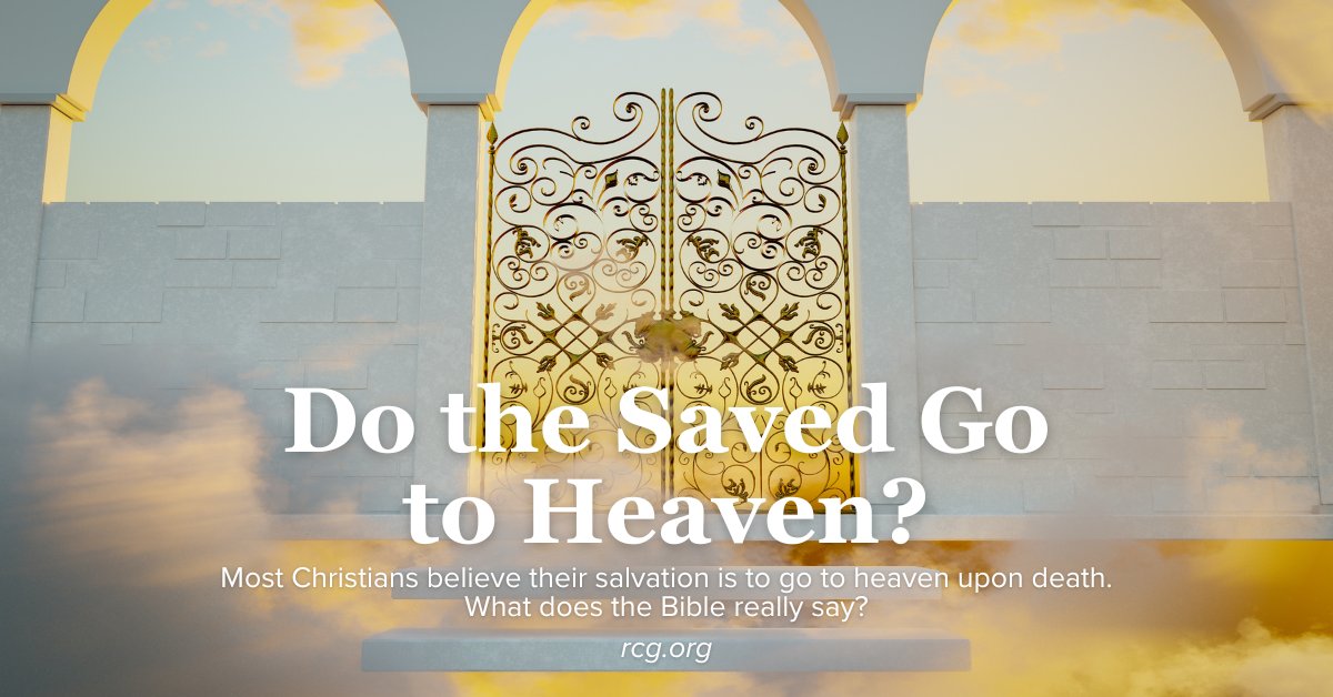rcgupdates's tweet photo. Do the Saved Go to Heaven?

Most Christians believe their salvation is to go to heaven upon death. What does the Bible really say?https://t.co/MvRnwORdTR https://t.co/V5qBk0v0Y0