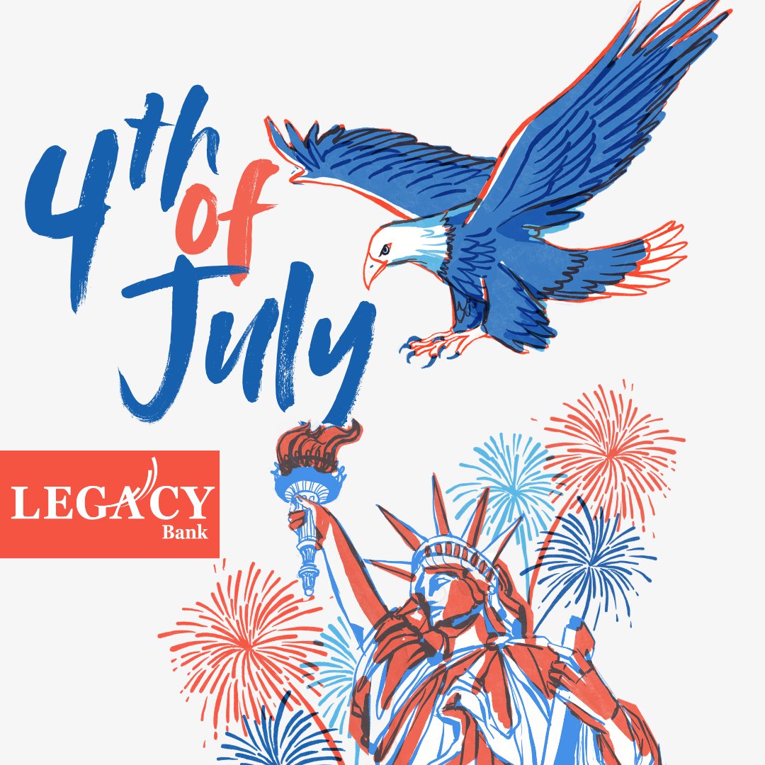 LegacyBankAR's tweet photo. 🇺🇸 As we celebrate the freedoms and opportunities that make our communities strong, we're grateful to serve the families, businesses, and neighbors who call Northwest Arkansas home. Wishing everyone a safe and happy Fourth! Member FDIC. Equal Housing Lender. https://t.co/x0TzN61QVH