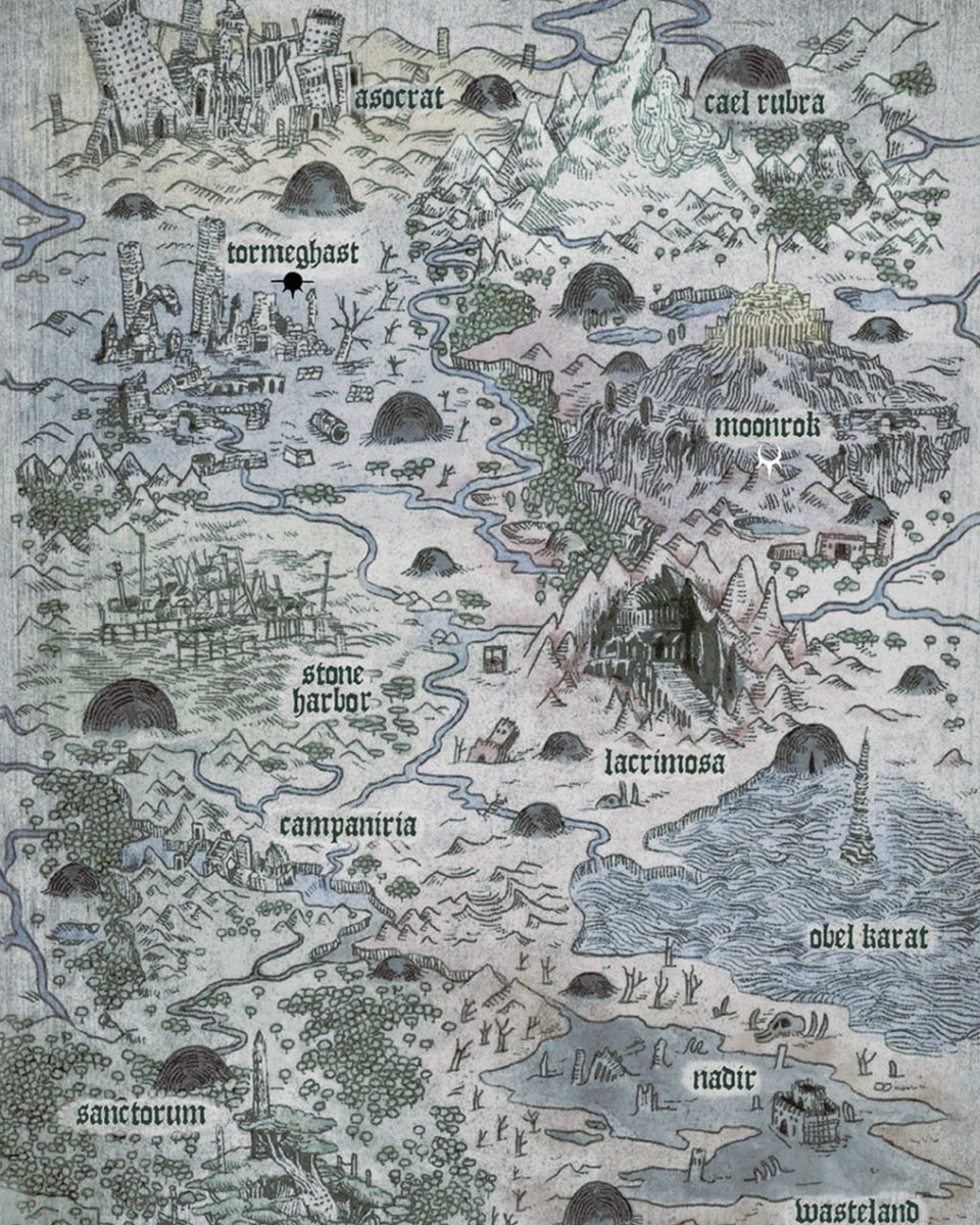 Hollow_Press's tweet photo. Murkdome has received an official nomination for the 2026 ENNIE Awards in the Best Cartography category, thanks to the map created by plastiboo! Pilgrims of the Murk Dome is available on the Hollow Press store! 

https://t.co/8YJvthJT5M https://t.co/8EfWcaJPUP