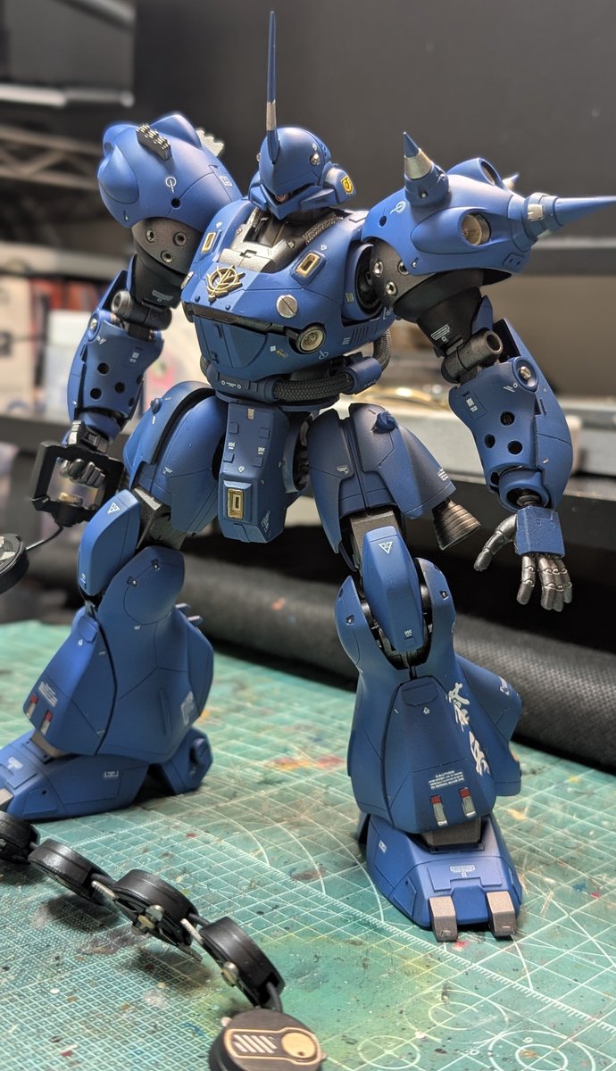 kj2nd1's tweet photo. #過去作
#MG
#ケンプファー
#ガンプラ好きと繋がりたい 
ちょっと理由あって引っ張り出してきたケンプファー。せっかくなので撮影。
今見るとかなりアレな部分もありますが、
当時は一生懸命やってた事を思い出します。 https://t.co/2OBhUhS35s