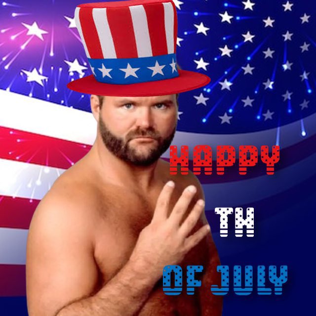 TheArnShow's tweet photo. Wishing all my fans and friends a very happy and safe #4thofJuly ! https://t.co/tk5GINJAo8