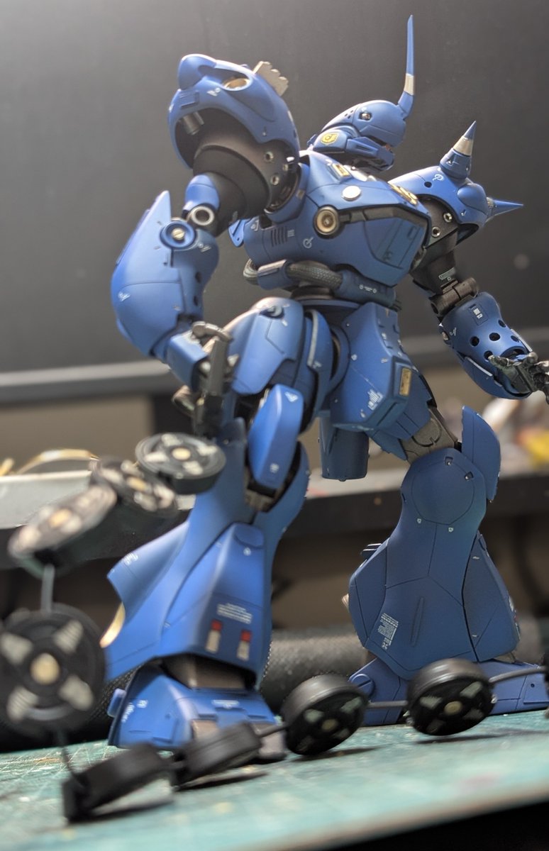 kj2nd1's tweet photo. #過去作
#MG
#ケンプファー
#ガンプラ好きと繋がりたい 
ちょっと理由あって引っ張り出してきたケンプファー。せっかくなので撮影。
今見るとかなりアレな部分もありますが、
当時は一生懸命やってた事を思い出します。 https://t.co/2OBhUhS35s
