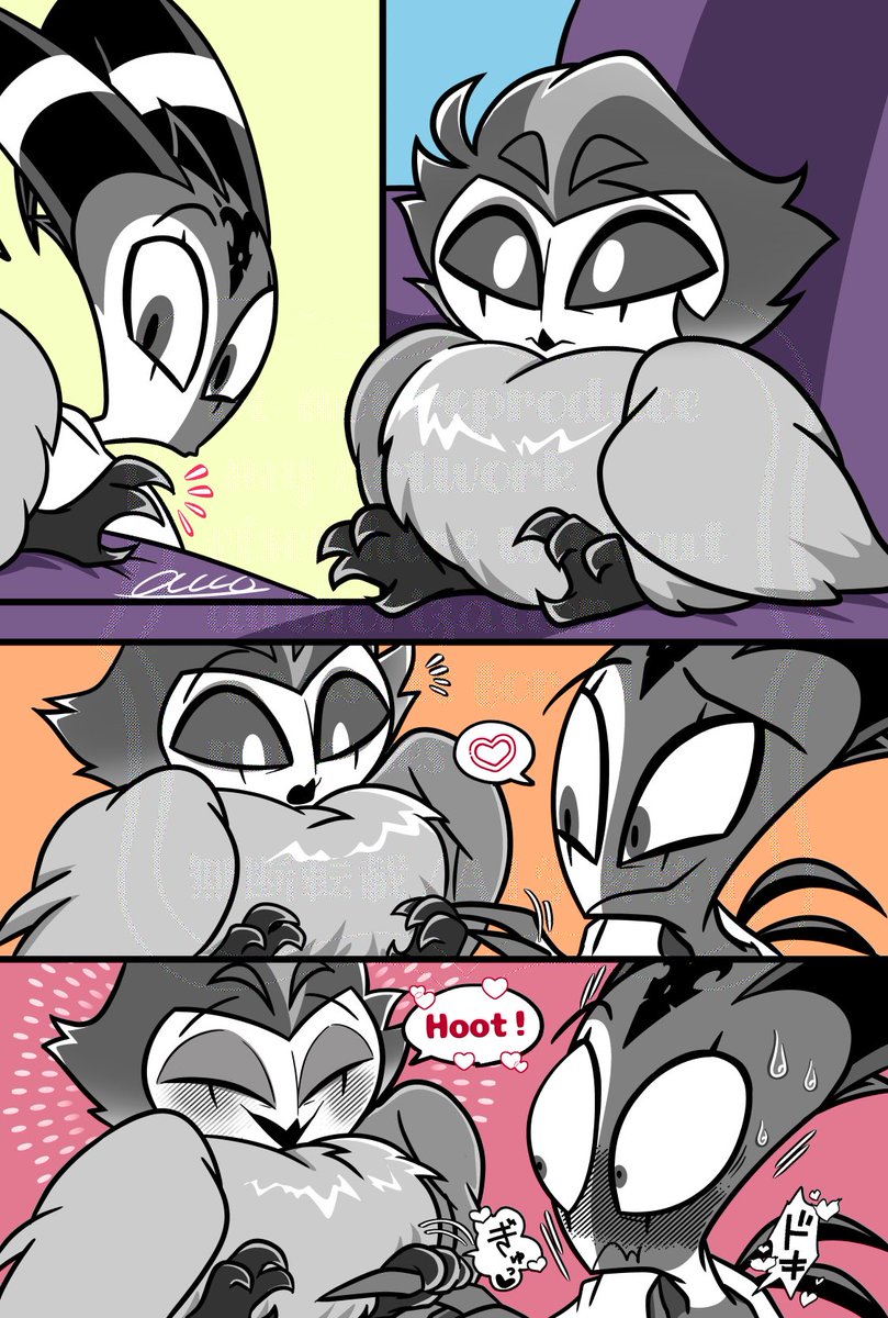 AskR_stbl's tweet photo. Tiny owl Stolas comic 🦉💕 https://t.co/u94JiXjeYA