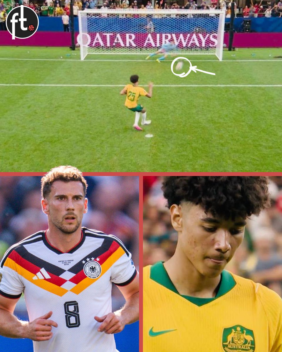 Footballtweet's tweet photo. 🚨🇩🇪 A German fan sent this message to Australian player Lucas Herrington, 18, after he missed his penalty against Egypt yesterday. 👏

✍️ "Dear Lucas Herrington,

If you ever read this: 31-year-old Champions League winner Leon Goretzka, who plays for Bayern — six-time Champions League winners — and Germany — four-time World Cup winners — didn’t dare take a penalty for his country when they needed him.

You did it at 18. You are so brave and a hero in our eyes." ❤️