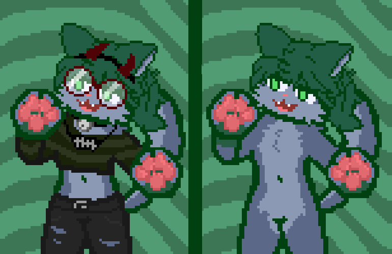 heckpixels's tweet photo. commission for ozziemoss on the purple site

#pixelart #furry https://t.co/5Fe0WEtiU9