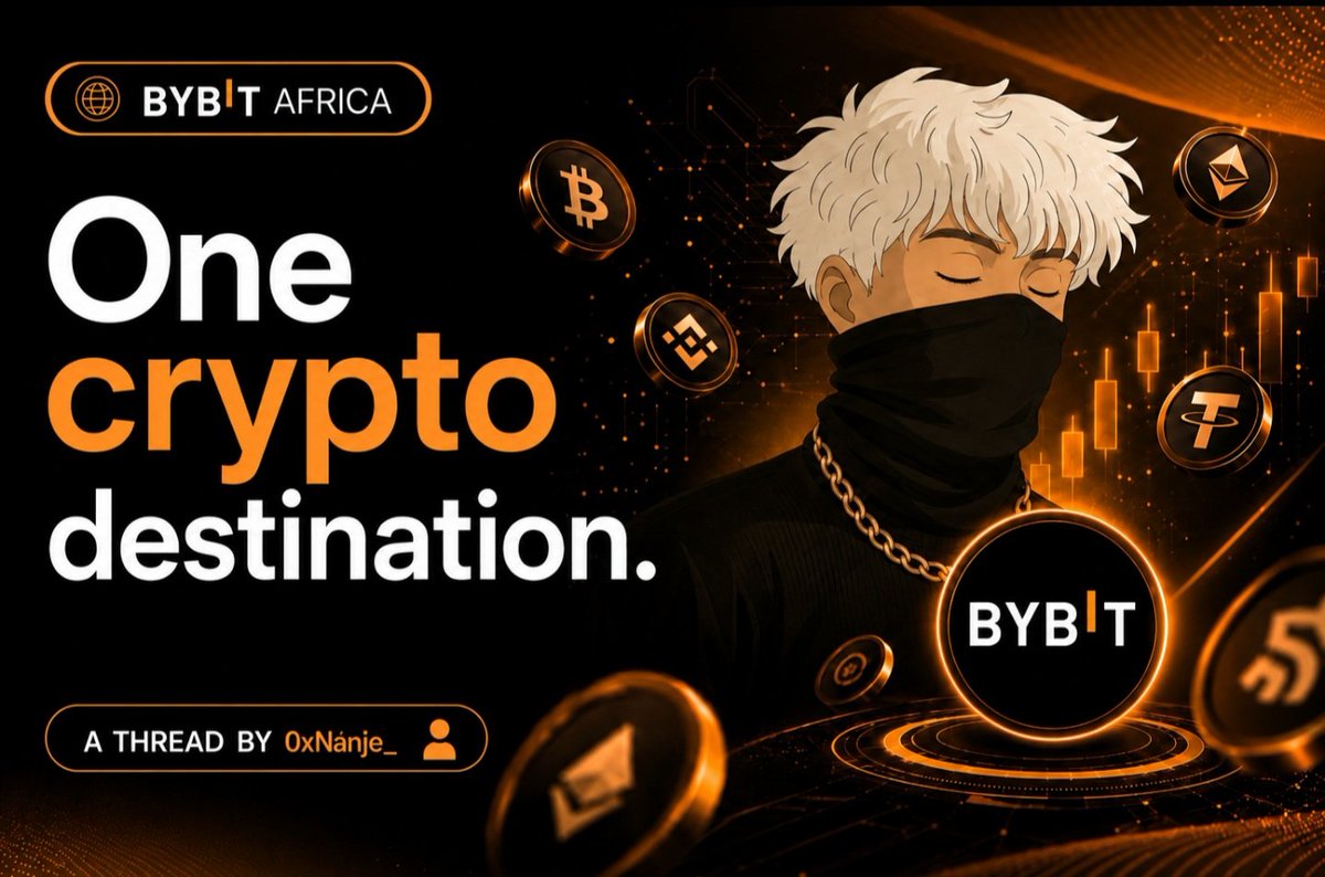 0xNanje_'s tweet photo. A student in Ghana wants to learn crypto but doesn't know where to start.

A freelancer in Kenya gets paid in 𝗨𝗦𝗗𝗧 and wants a platform that does more than just store it.
A trader in Nigeria needs advanced tools without sacrificing security.

𝘋𝘪𝘧𝘧𝘦𝘳𝘦𝘯𝘵 𝘱𝘦𝘰𝘱𝘭𝘦, 𝘋𝘪𝘧𝘧𝘦𝘳𝘦𝘯𝘵 𝘤𝘰𝘶𝘯𝘵𝘳𝘪𝘦𝘴, 𝗢𝗻𝗲 𝗰𝗼𝗺𝗺𝗼𝗻 𝗻𝗲𝗲𝗱.
𝘈 𝘱𝘭𝘢𝘵𝘧𝘰𝘳𝘮 𝘵𝘩𝘢𝘵 𝘩𝘦𝘭𝘱𝘴 𝘵𝘩𝘦𝘮 𝘭𝘦𝘢𝘳𝘯, 𝘵𝘳𝘢𝘥𝘦, 𝘢𝘯𝘥 𝘨𝘳𝘰𝘸.

That's where @Bybit_Official and @BybitAfrica come in. 🧵👇