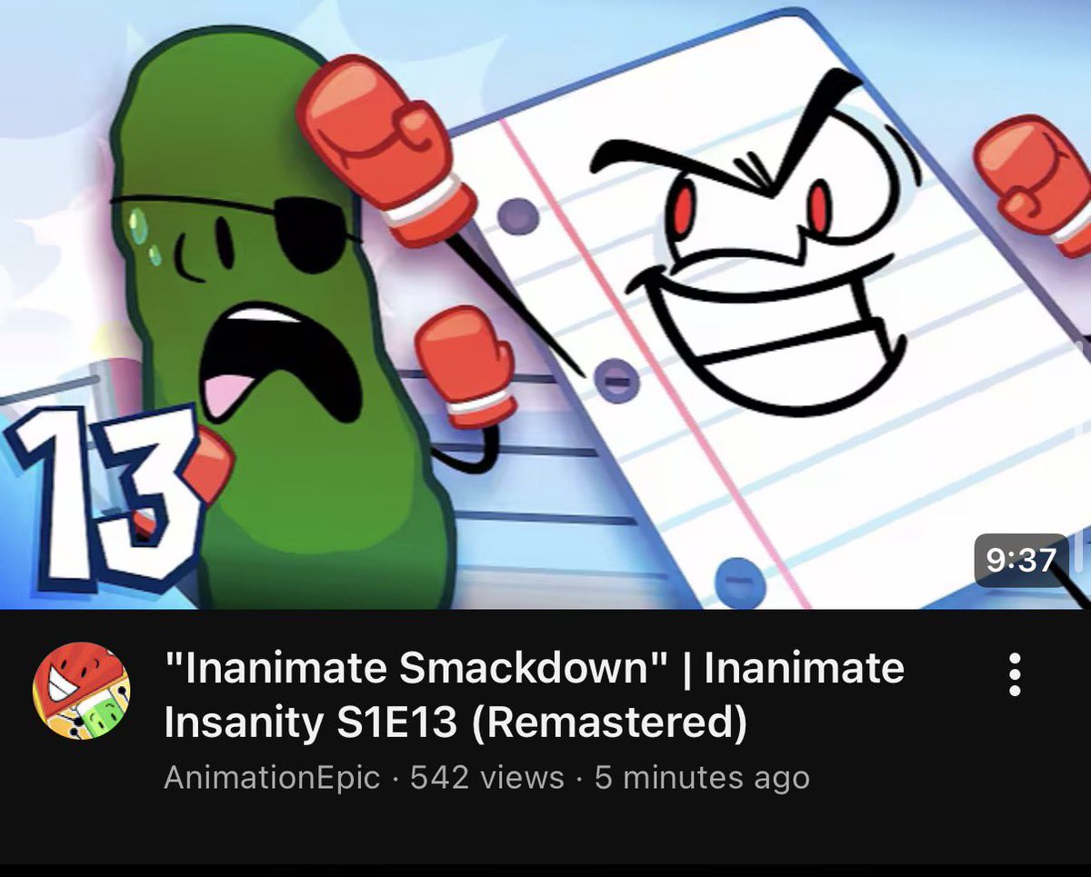 Inanimate Insanity Updates tweet media