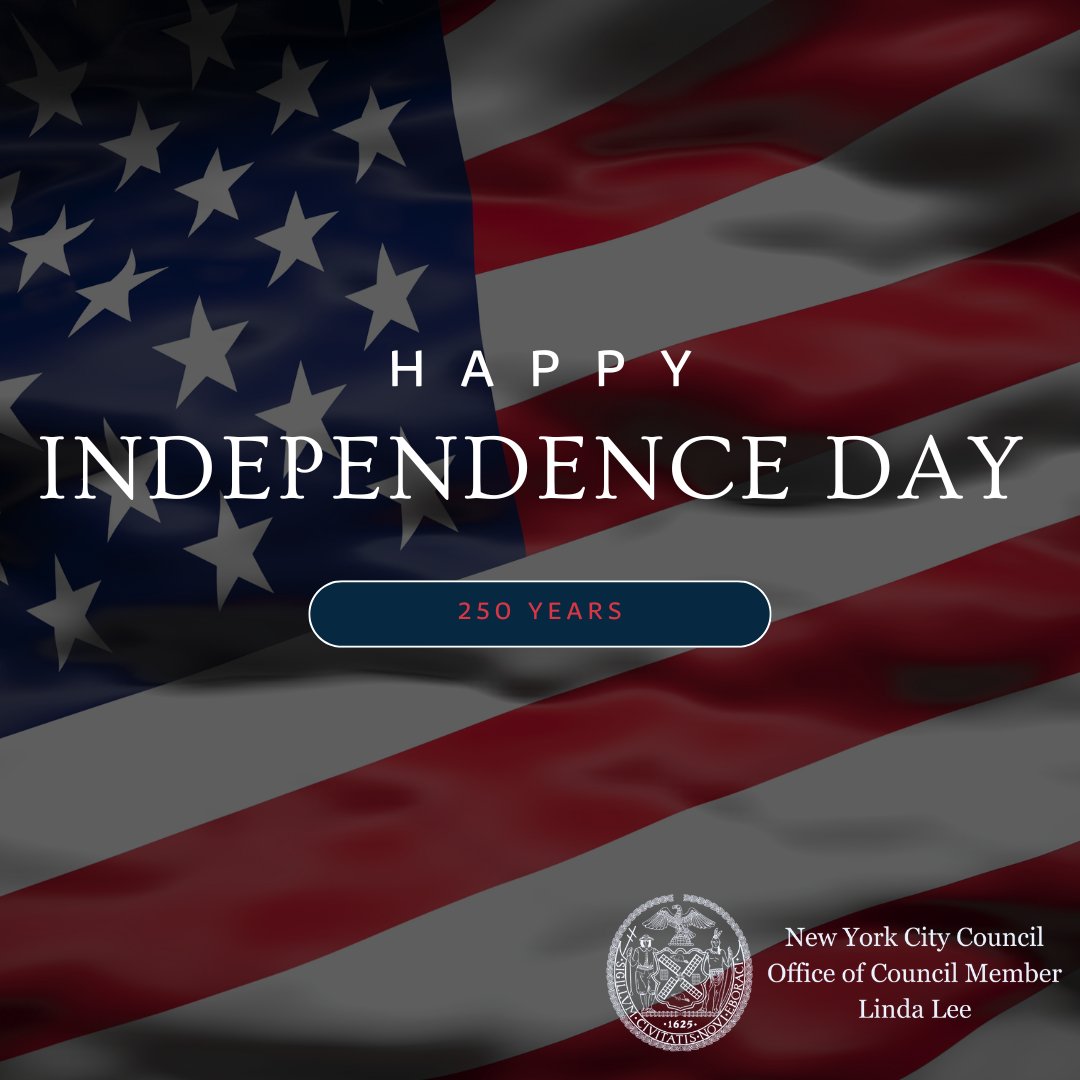 CMLindaLee's tweet photo. Happy Fourth of July!  This year, we commemorate our nation's 250th anniversary, and I wish everyone a safe and joyous celebration! https://t.co/Ge6d5fgqdU