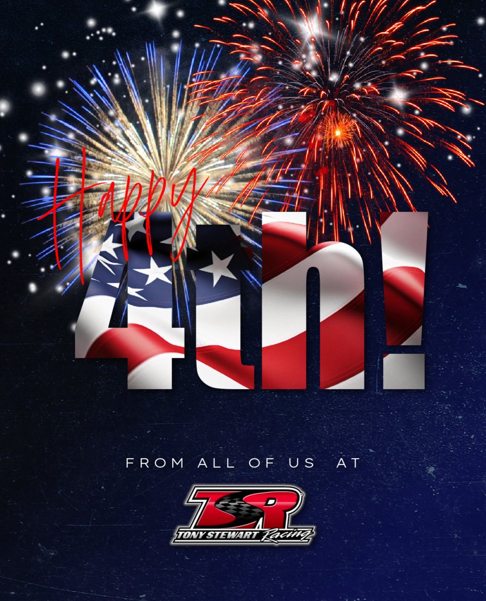 TonyStewart_Rcg's tweet photo. So many reasons to celebrate today! 

Happy 4th of July! 🇺🇸
Happy 250th! 🇺🇸
Fans, Friends, Family! 🇺🇸
Freedom! 🇺🇸

Enjoy the day.. celebrate safely.. watch us race at @knoxvilleraces on @dirtvision tonight! 🇺🇸 https://t.co/u1yi3SOD2V