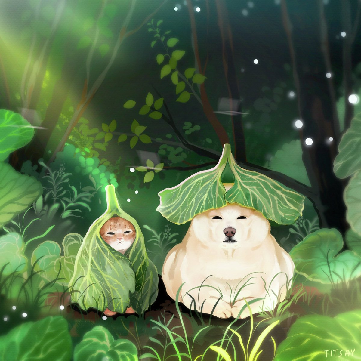 titsay's tweet photo. guardians of the forest https://t.co/MdbeQ65MTl