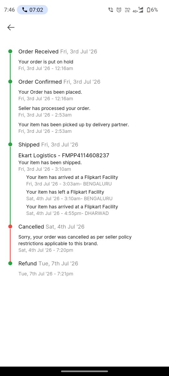 RuthlessAAfan2's tweet photo. Never order in Flipkart... 

I ordered on Iphone 17 on 3rd July 12:16 am...@Flipkart 

Waited for sale and order at midnight...
Now, the phone reached nearby location also... But now that order got cancelled...

What to do now?? I purchased charger also... @flipkartsupport https://t.co/AkrpUCIgtE