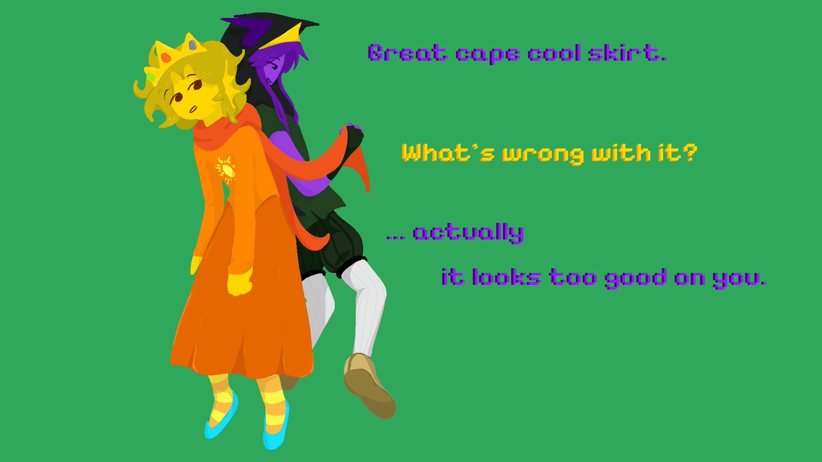 dacksov's tweet photo. im alooooooooooone and im freeee
cause theres nothing really wrong with meeeeee
and i knoooooooooow it doesnt maaaaatteeeeeerrrrr
no matter what they tell me

#mutinyduo + #homestuck https://t.co/awVhO4EwBK