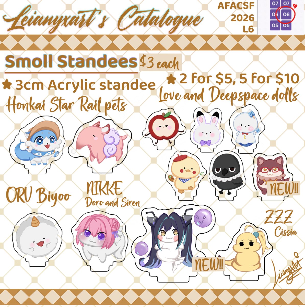 leianyx__'s tweet photo. [RT🔁&amp; Likes❤️appreciated]
Catalogue for AFACSF 2026!! Will be boothing with @AkawaQuackArt and @Himetokkii !!
⭐️: LADS, Uma Musume, Nikke and etc!!
🗓️ : 11th &amp; 12th July
I won't be at the booth on Sat, but will be there on Sun to do tarot readings!!
#AFACSF26catalogue #AFACSF26 https://t.co/cDoIFWdwaq