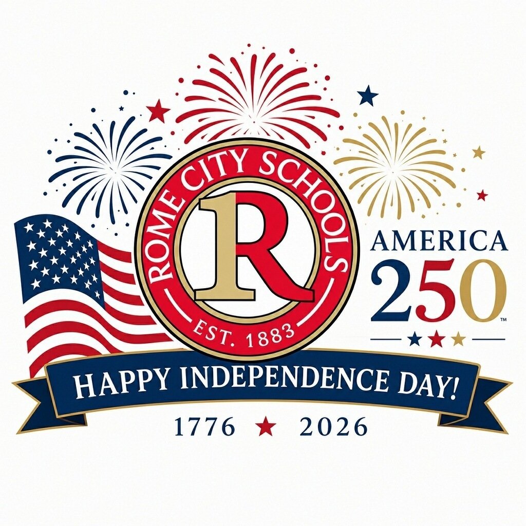 RomeCitySchools's tweet photo. Rome City Schools hopes that everyone has a safe and happy Independence Day. https://t.co/sYrgxGU1SI