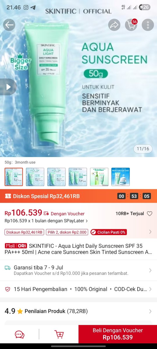 lizpayl's tweet photo. Preloved tapi masih new yaa 🤍

Dijual karena ga dipake, masih segel dan belum pernah dibuka sama sekali.
baru beli minggu lalu yaa

✨ Kondisi: 100% masih baru
💌 Minat langsung dm ya, siapa cepat dia dapat!
harga 85rb aja yuu

#acne #skintific #preloved #kulitberminyak https://t.co/isGfvvjRke
