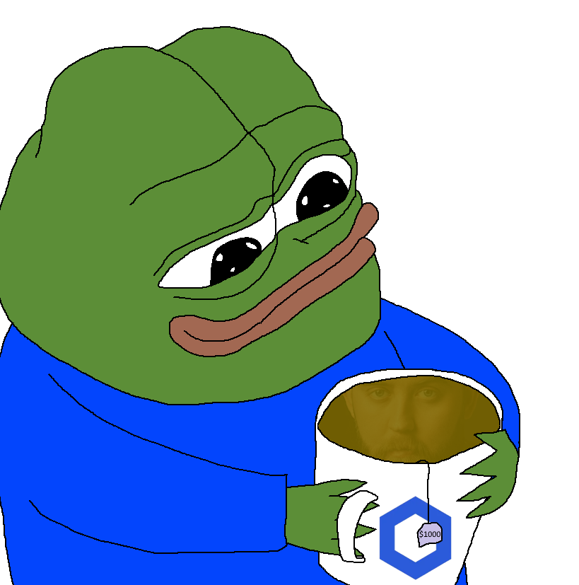 HashedFate's tweet photo. chainlinkmeme: ⬢ meme of the day
#pepe #cupofcoffee #1keoy https://t.co/tAdmGNJn7A