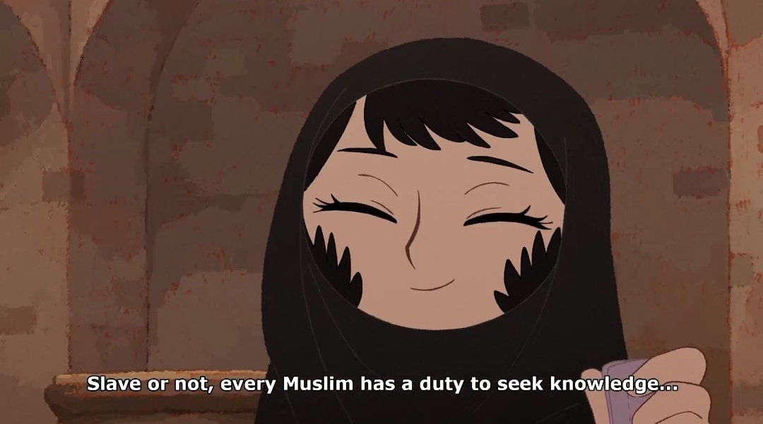 FibroFogFig's tweet photo. The beautiful calligraphy on this gorgeous fanart quotes a saying of the Prophet Muhammad peace be upon him. The series explores really well how education played instrumental role amongst Muslims and consequently in the life of Sitara our protagonist. https://t.co/TgBQV3UeKB