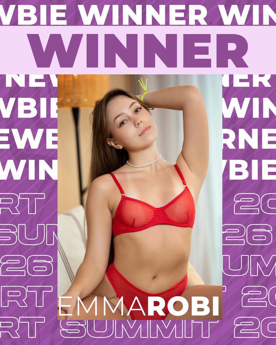FlirtSummit's tweet photo. Congratulations to Emma Robi for winning the first time ever Newbie Challenge June 2026! 👏✨🎉 https://t.co/7EpLs03z95