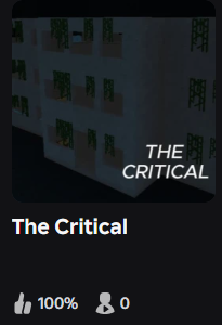 TheCriticalNewz's tweet photo. The Critical is back to it's default title. https://t.co/BErf8vRJ2S