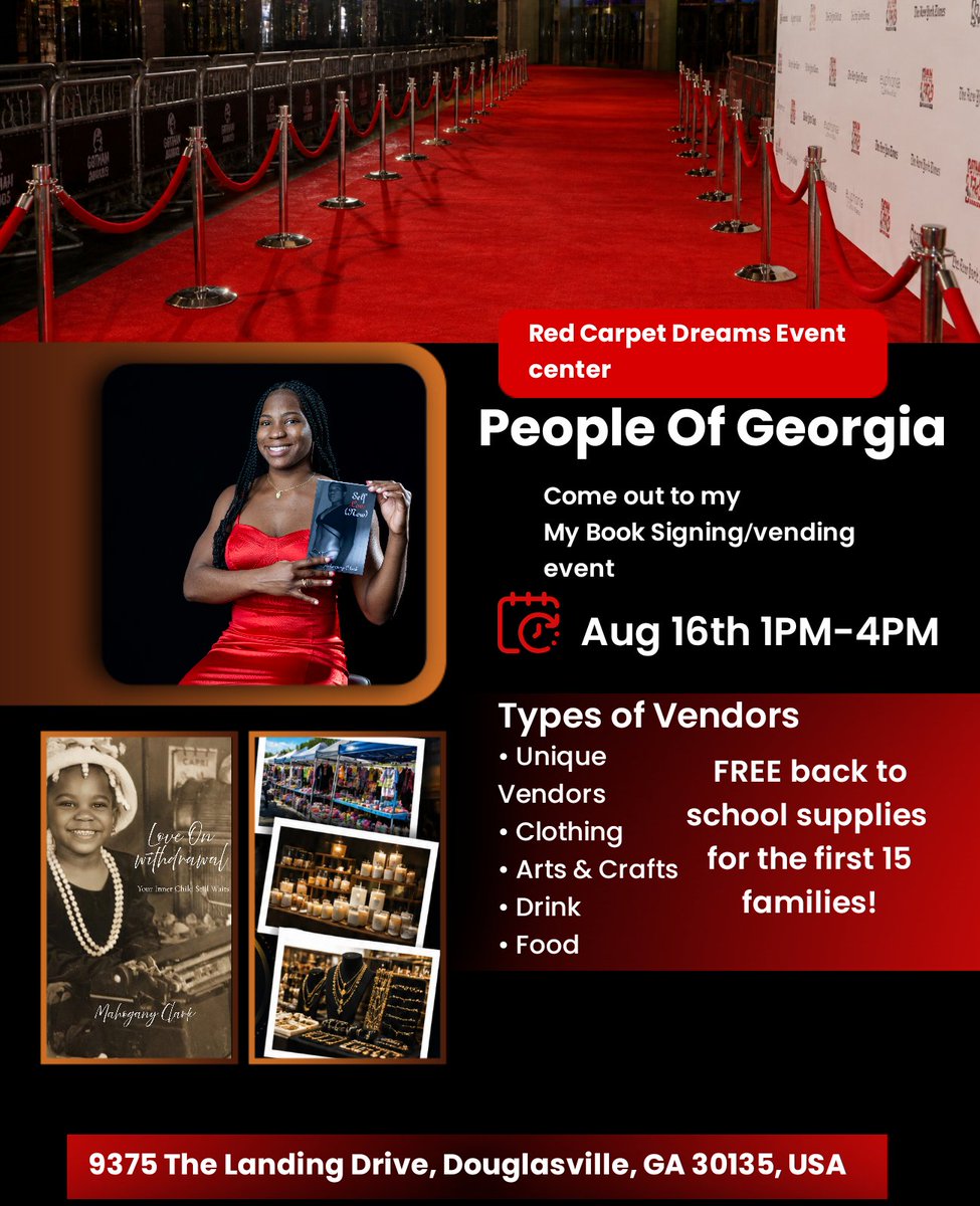 mahoganywritez's tweet photo. FREE back2school giveaway  st my event, August 16th 1pm-4pm, Douglasville, GA ❣️
https://t.co/4fUcD6FzFP 
#july4th #fireworks #independenceday #repost ##douglasvillega #AtlantaGA #school #children https://t.co/hhgykkAOr0