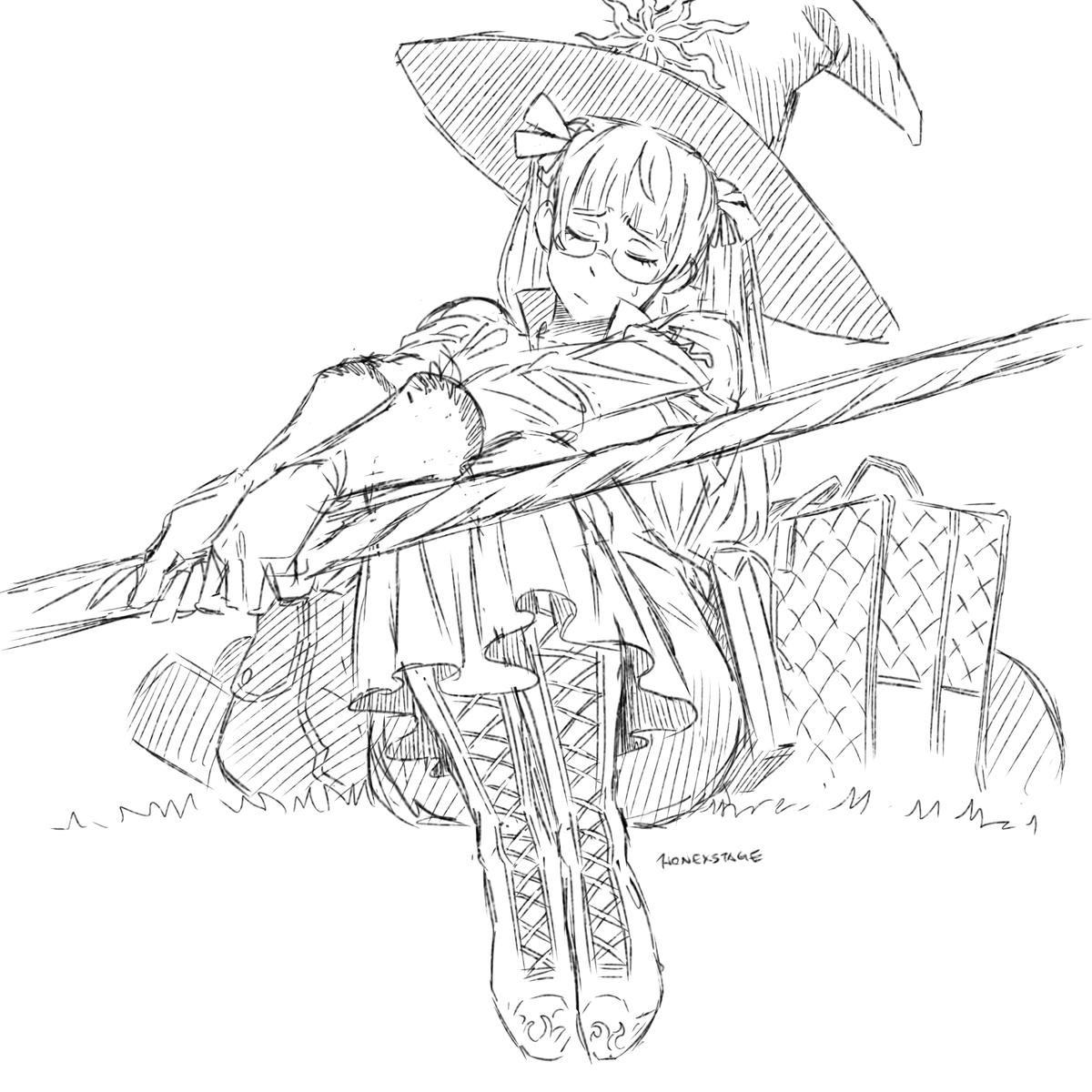 HoneXStage's tweet photo. Noelle sketch https://t.co/U6VtbcvDsJ