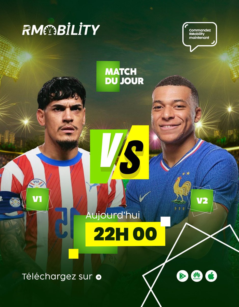 RMobility001's tweet photo. 🏆⚽Canada  vs Maroc ! Paraguay vs France!

90 minutes, une qualification en jeu et aucune place pour l'erreur.

Qui prendra l'avantage et validera son billet pour les quarts de finale ?

#CoupeDuMonde2026 #CanadaMaroc #ParaguayFrance #Pronostic #RMobility #Football https://t.co/LjyeuVhpi8