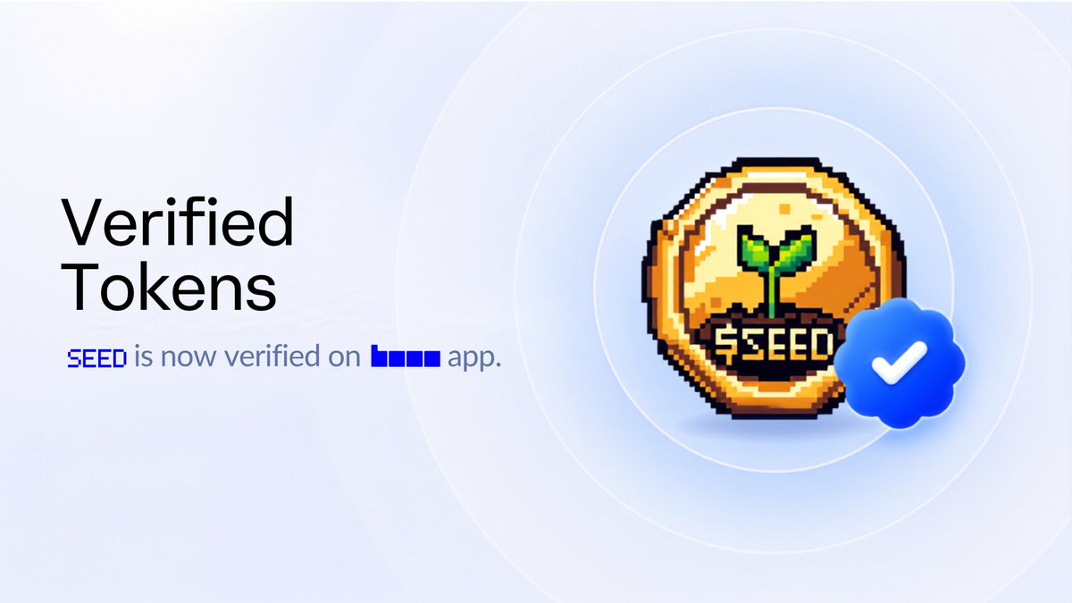 pixotchi's tweet photo. $SEED is now a verified token in Base App 🟦 https://t.co/EbQOz9qM41