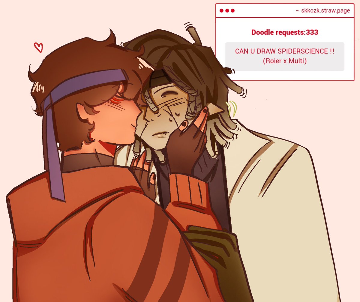 Skkozk's tweet photo. I dont really know what their dynamic is so sorry if its ooc😭😭 #spiderscience 
https://t.co/LDArqNULYn https://t.co/iyef5srTUK