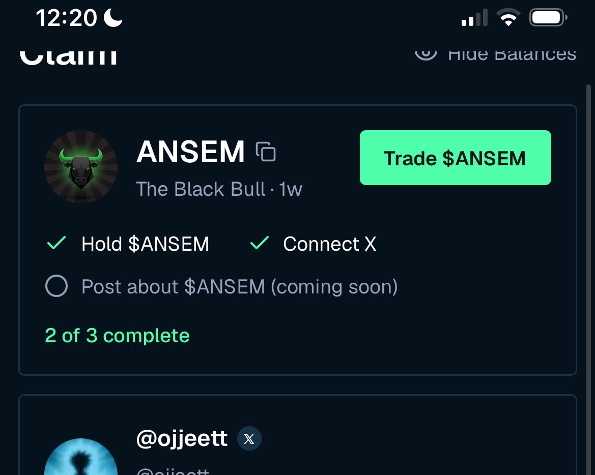 ojjeett's tweet photo. Anyone knows how to tick the last one, the solana:9cRCn9rGT8V2imeM2BaKs13yhMEais3ruM3rPvTGpump impressions one
Its saying coming soon but i seen lot of other ppl having it checked. https://t.co/U0cyKuvUcz