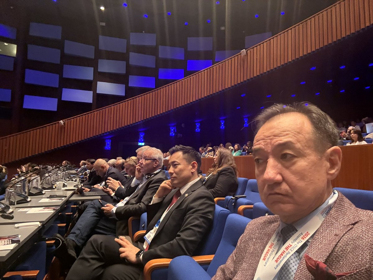 TsogtbaatarD's tweet photo. Европын аюулгүй байдал, хамтын ажиллагааны байгууллагын Парламентын ассамблейн 33-р чуулганы хурал. Гааг, Нидерланд, 2026 оны 7-р сарын 4-8 https://t.co/jHulcAhaCR