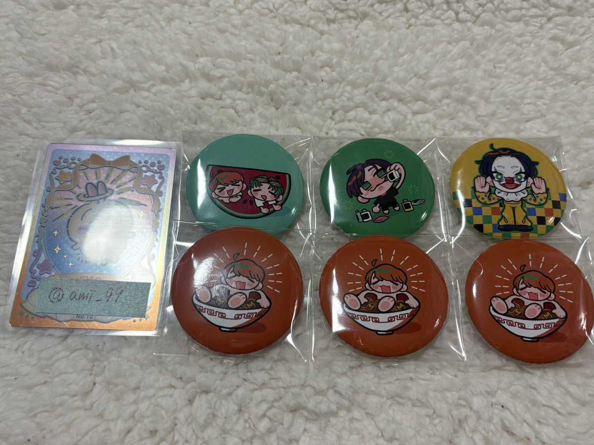ami_99's tweet photo. 《交換希望》肉チョモ  缶バ  ミニアクスタ  肉チョモランマ  ライブ

譲)缶バッジ→画像1枚目参照
      アクスタ→画像2枚目参照

求)缶バッジ→画像3枚目💖参照
      アクスタ→画像4枚目💖参照

5日現地手渡し/郵送希望です。
検索からもお声がけください✨ https://t.co/AyD7rQYVNo