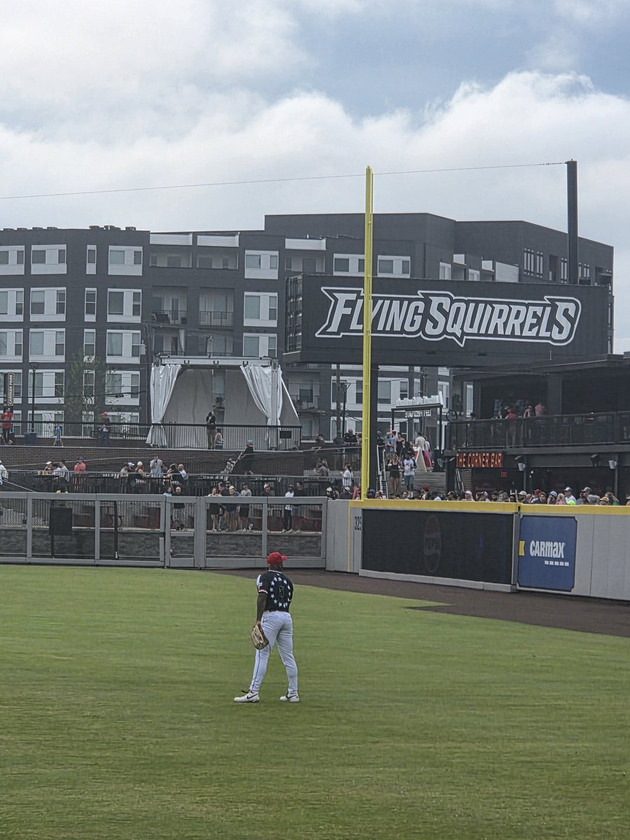 MidgardianMan's tweet photo. @Rabiddogg @PolitiBunny Literally nowhere around here sells newspapers. I'm not doxxing myself. Back up your claims or fuck off. I backed mine. I live here. This is a photo I took at a Squirrels game last week. Only wore those uniforms once and auctioned them after the game. https://t.co/vtKMWLZW5t