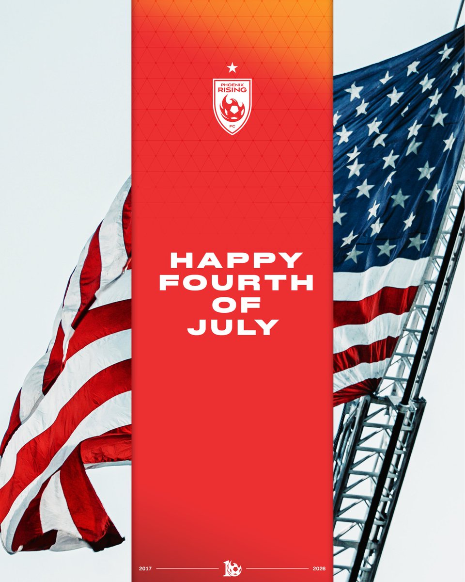 PHXRisingFC's tweet photo. Happy Fourth everyone ❤️🤍💙

#RisingAsOne https://t.co/LzGZ8a47hm