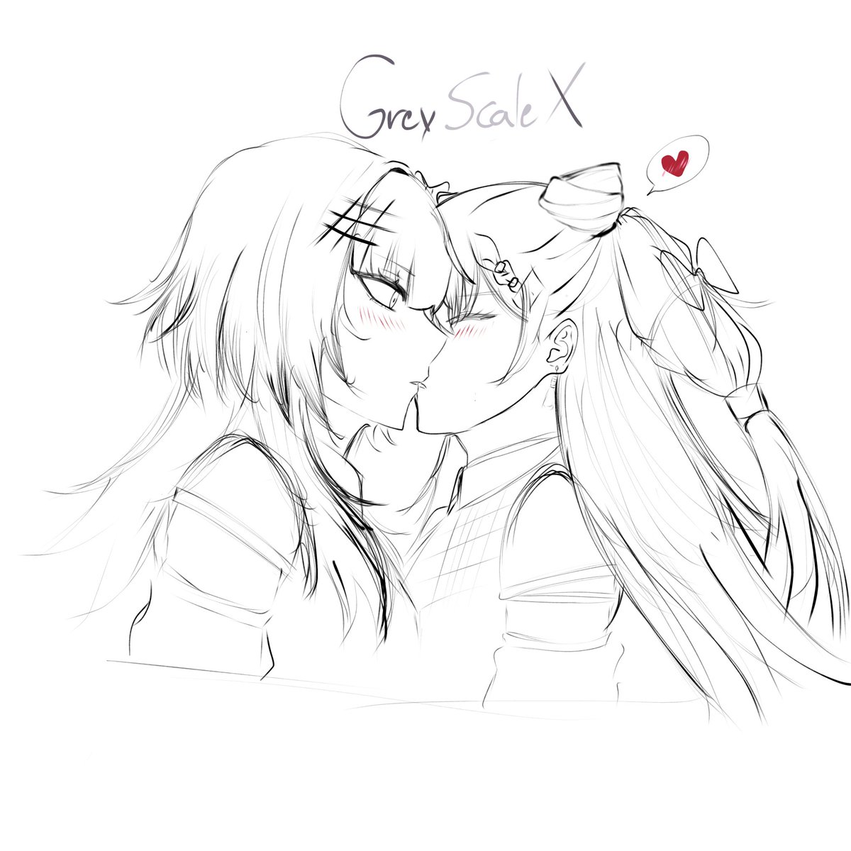 GreenieArt7's tweet photo. Chu~❤️👁️‍🗨️📜
#ShiorinSketch #Zetacrylic #holoSerendipity #GreyScaleX https://t.co/D0pcqv6NNn