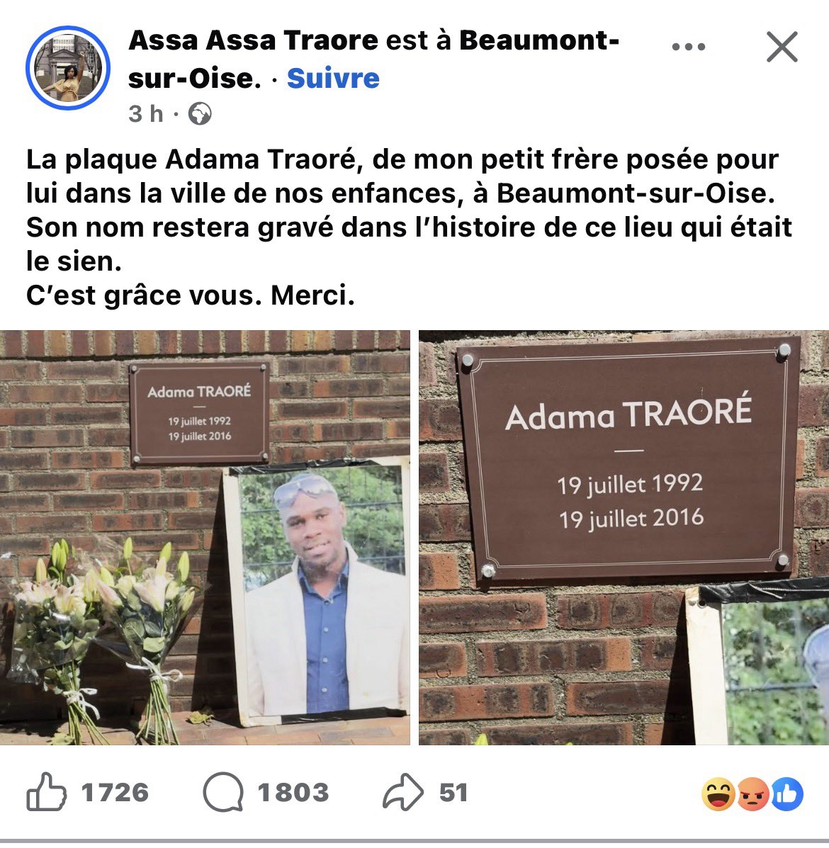 Mme9Pourcent's tweet photo. Et pourquoi pas une école primaire Marc Dutroux et un funérarium Jonathan Daval tant qu’on y est !!?  #AssaTraore #AdamaTraore #StopWokisme #Justice #Police https://t.co/r35UdRp32C