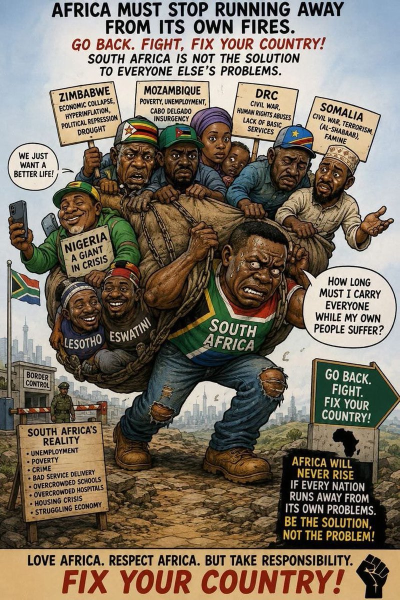MamaSwinky's tweet photo. @MusengeziSybeth We have our own socioeconomic problems. The Gov is unable to meets our🇿🇦 needs let alone being by foreigners https://t.co/8kW6o8mDMQ