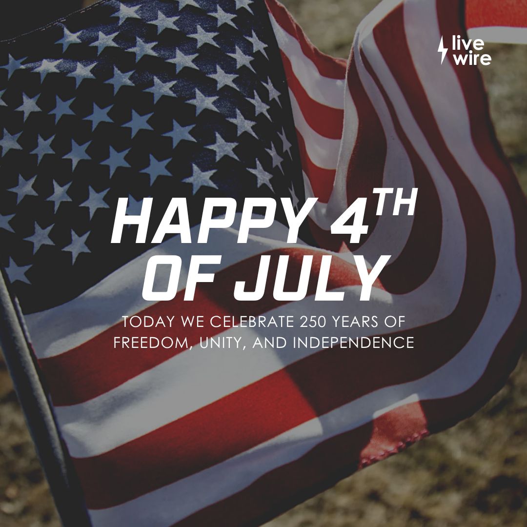 LiveWirePod1's tweet photo. Today we celebrate the 4th of July and honor 250 years of independence since 1776 and the enduring spirit of freedom that shaped our nation. As we mark this milestone, we reflect on the courage, resilience, and unity that define the American story. https://t.co/YRxy3jaeiA