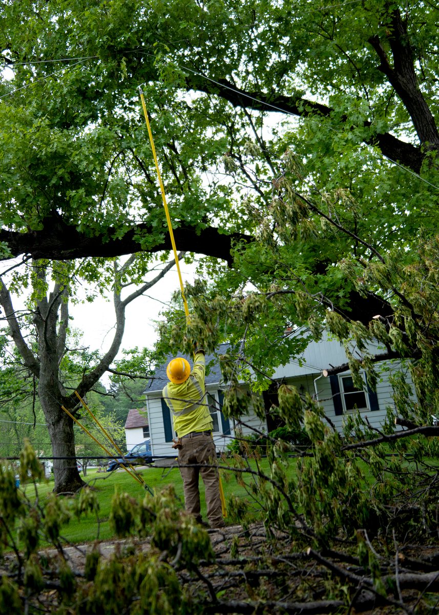 ConsumersEnergy's tweet photo. As we celebrate our nation's 250th birthday, know our crews will stay hard at work across the state, working around the clock to restore power to those impacted by yesterday's storms.
Crews are working to remove fallen trees that have downed wires and poles. But we know that work takes time, and it can be challenging and disruptive for you and your holiday plans.
That's why every available resource is focused on getting service restored safely and as quickly as conditions allow.
We appreciate your patience and support as we work to bring every customer back online.