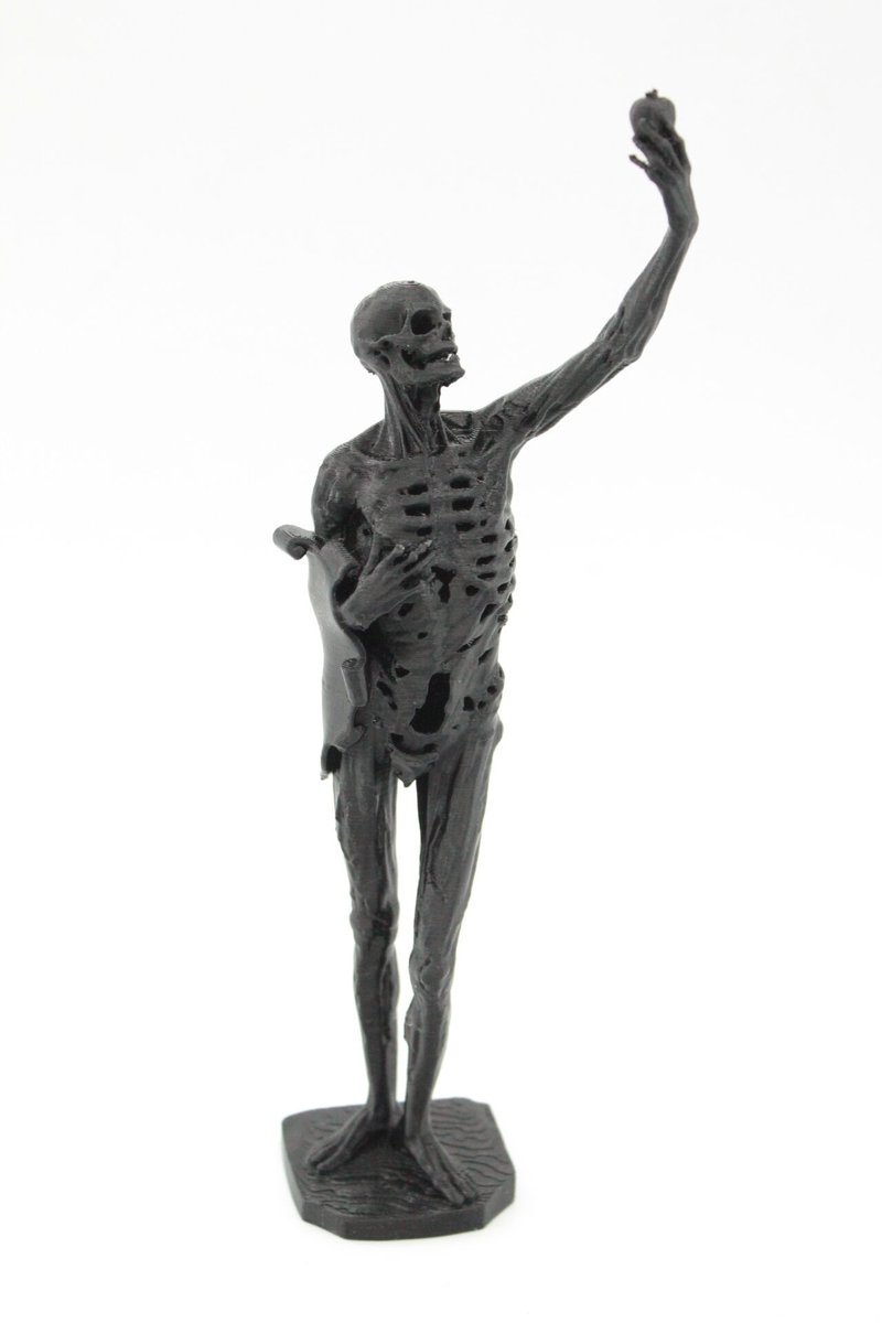 Easy3D2's tweet photo. Figurine squelette tenant une pomme, details d'impression FDM bien visibles.

Matiere: PLA Noir Emotion Tech

Imprimante: Prusa i3 MK3S+

Service d'impression 3D en ligne : https://t.co/Ni42AFJEkj

#easy3DQuoiPensezVous #easy3DMementoMoriModerne #easy3DArtSquelette #easy3DCreatio https://t.co/fDxLC68CFW
