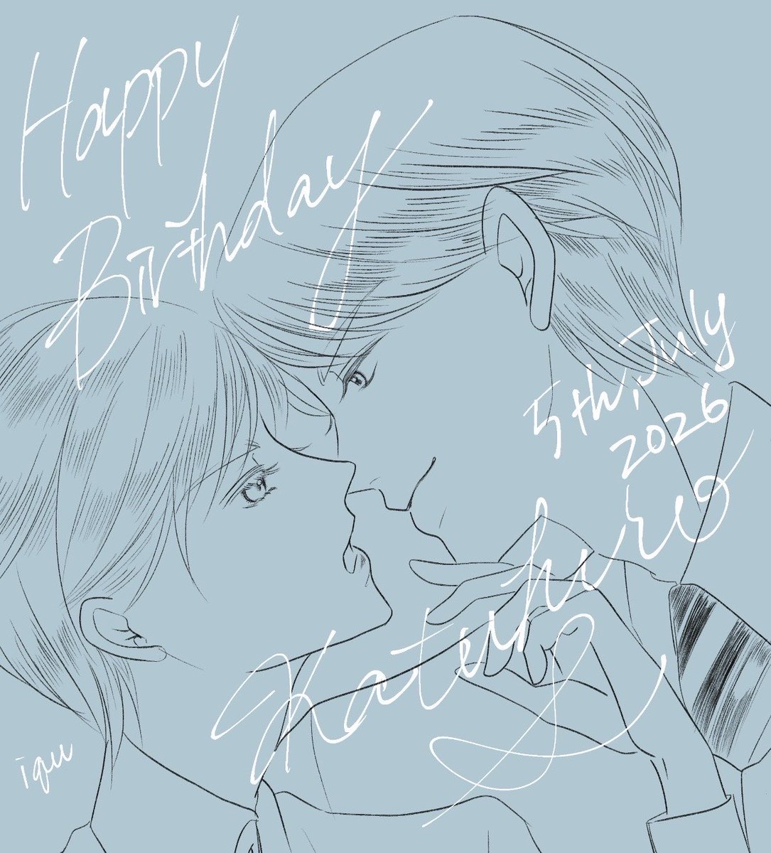 iquiqupa's tweet photo. 鈴木リアルお誕生日おめでとう〜🎊🍾✨🎂🥹
漫画は間に合わなかった…ごめんなさい！
今年生まれのｴｹﾁｪﾝはみんな鈴木と薪さんの同級生なのか…と思うと街行く子供達を感慨深く見てしまいます🥹👶✨ https://t.co/sModY4kgik