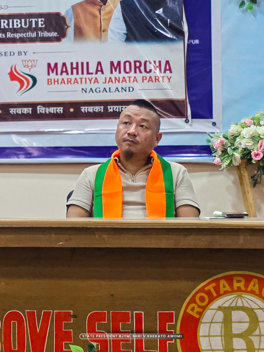 V_Khekatoawomi's tweet photo. Paid heartfelt tribute to Dr. Syama Prasad Mukherjee Ji, founder of Bharatiya Jana Sangh, on his 125th Birth Anniversary at a programme jointly organised by BJP Mahila Morcha Nagaland and BJYM Nagaland in Dimapur.

We remembered his unwavering commitment to national unity and selfless service, ideals that continue to inspire karyakartas across generations. The enthusiastic participation of students from Cornerstone College alongside party workers reaffirmed our shared responsibility to carry his vision forward.

@narendramodi @JPNadda @blsanthosh
@Tejasvi_Surya @anilkantony
@YanthungoPatton
@SPhangnon @jacob_zhimomi
@tovihoto @YepthomiBen
@arvinddamani @BJP4Nagaland @BJYM
@BJP4India @mygovindia
@MyGovNagaland
@BJYM4NAGALAND