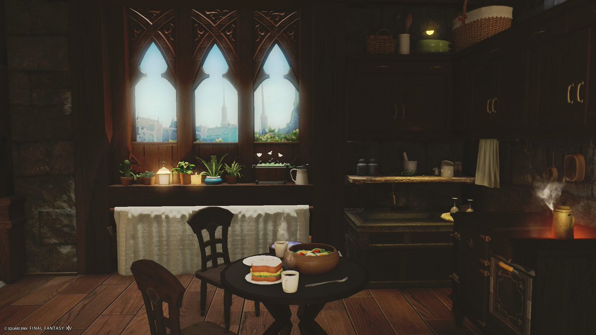 casa_okoy's tweet photo. 『Home sweet home』
代行制作のお家です。
「冒険者夫妻が手探りで作り始めた家」というテーマを頂いて作りました。新婚さんが引っ越して来たばかりのエンピレアムのお家。とりあえず置いたモノ、荷解きが終わらないままの荷物などこれから二人で作り上げていく雰囲気を表現しました。
#casa_okoy https://t.co/P2JlYjk76z