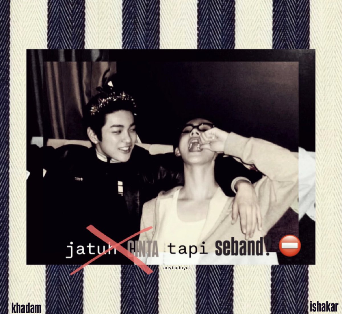 acybaduyut's tweet photo. keonhyeon series au

khadam jatuh cinta sama ishakar, temen sebandnya sendiri. tapi, emang boleh jatuh cinta sama yang seband? https://t.co/n8lHeWSFPV