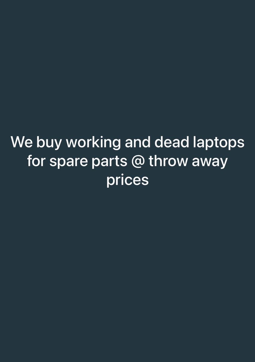 BenkaDigitals1's tweet photo. Laptops repair
Screens from 3500
Keyboards from 2500
Batterys from 2800
Adaptors from 1300
Rams from 1000
Ssds from 2000
Hinges modification from 1500
General maintenance @ 1500
📞.0725689364#ThePartyOfChoiceKPP
#OlkalouniUDA
#niguchainanamuchina
Cs William Kabogo
Cape Verde https://t.co/53xQf8Zoxs