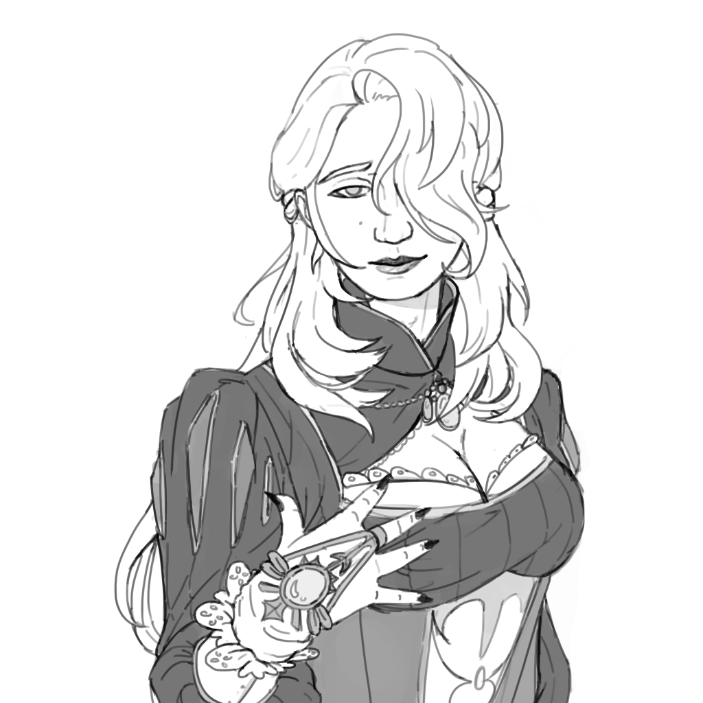 quicklyfun's tweet photo. I got scammed into drawing genshin (@lillyyfries's oc) https://t.co/3YlhFWKAgq