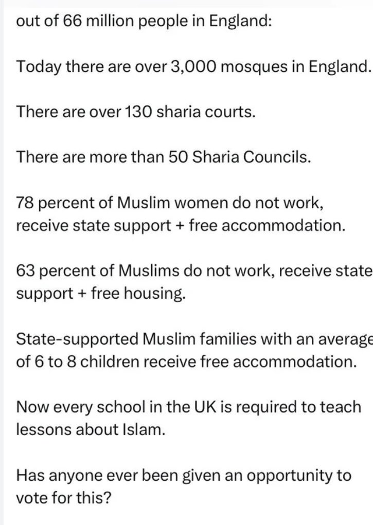 RichardRic23601's tweet photo. @WHLeavitt Your suicidal Liberal tolerance allowed you to believe the EU Lie that Multiculturalism was nothing more than a euphemism for mass Islamic Invasion. https://t.co/8tAvwTBLOt