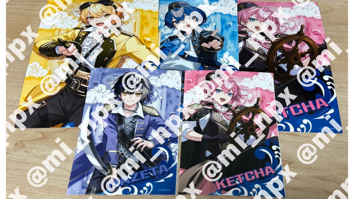 mi_npx's tweet photo. AMPTAK　ファミマブロマイド
求：❤️くん
譲：画像のもの
　　(上段💛🩵🩷:2L判　下段💜🩷:L判)

郵送・📣ライブツアーでの手渡し◎
(ツアーでの手渡しが難しくなった時には
相談次第で郵送に変更することがございます)
#AMPTAKグッズ交換 https://t.co/9BXI3D4PaM