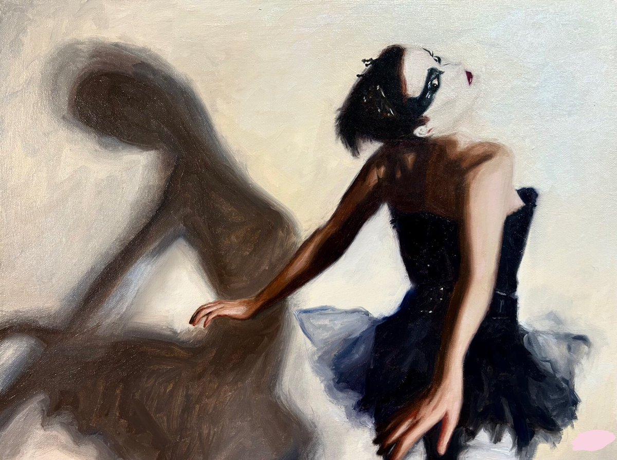 dw4inty's tweet photo. black swan painting ( ՞ ᗜ ՞ ) https://t.co/LqzDb0kh9S